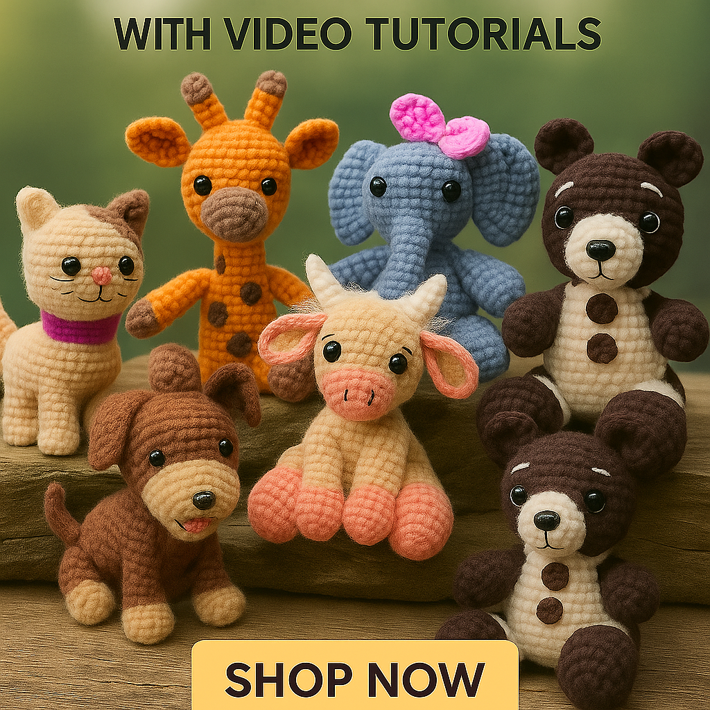 The Animals Bundle - 6 Crochet Cuties Patterns